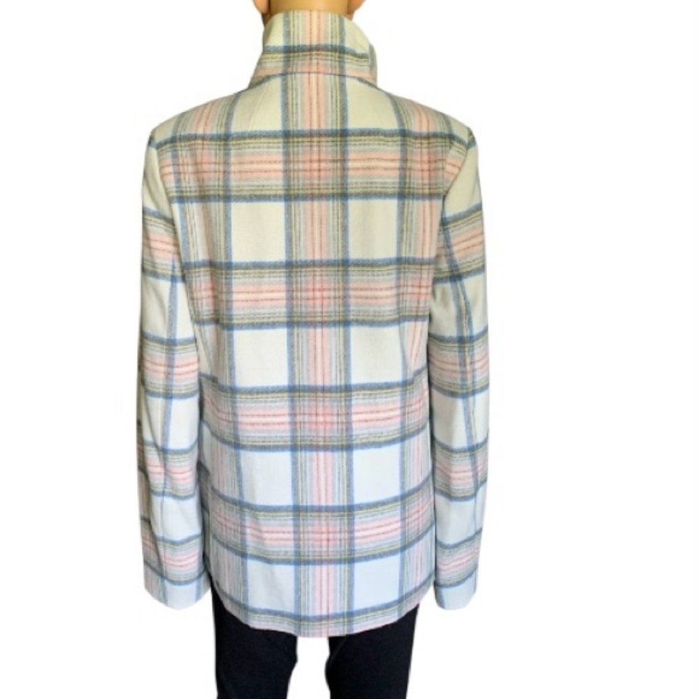 LANDSEND Women’s Tall Stand Collar Plaid Jacket - Picture 14 of 16
